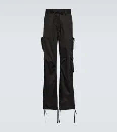 Pantalones rectos de algodón Pantalones rectos de algodón