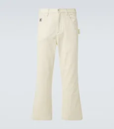 Pantalones rectos de algodón Pantalones rectos de algodón