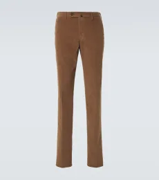 Pantalones rectos de pana de algodón