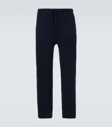 Pantalones rectos de punto gofrado Pantalones rectos de punto gofrado