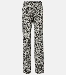 Pantalones rectos estampados Pantalones rectos estampados