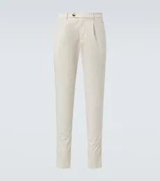 Pantalones slim de gabardina Pantalones slim de gabardina