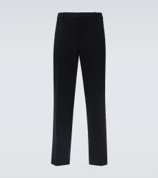 Pantalones slim de jersey en mezcla de algodón Pantalones slim de jersey en mezcla de algodón