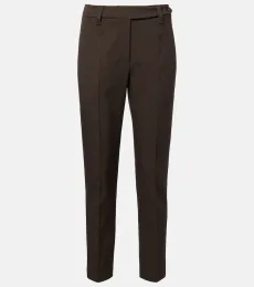 Pantalones slim de lana con cuentas Monili Pantalones slim de lana con cuentas Monili
