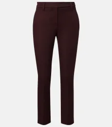 Pantalones slim en mezcla de algodón con cuentas Monili Pantalones slim en mezcla de algodón con cuentas Monili