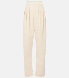 Pantalones tapered de gabardina Pantalones tapered de gabardina