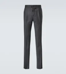 Pantalones tapered de lana