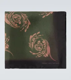 Pañuelo de bolsillo de seda estampado Pañuelo de bolsillo de seda estampado