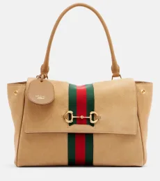 Paparazzo Medium suede top-handle bag