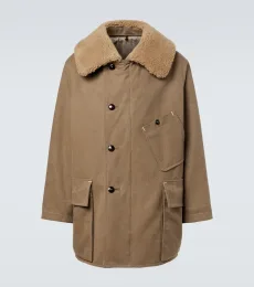 Parka de lona en mezcla de algodón Parka de lona en mezcla de algodón