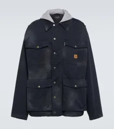 Parka oversized de gabardina de algodón Parka oversized de gabardina de algodón