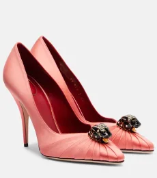 Pas De Chat 105 embellished satin pumps Pas De Chat 105 embellished satin pumps
