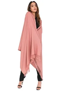 Pashmina Shawl Wraps for Women - Multi-use Wool Scarf to Keep Your Neck and Full Body Warm - Travel Blanket Wrap - Handmade Gift for Women - Blush Pink Pashmina Handmade 4 Pashmina Shawl Wraps for Women - Multi-use Wool Scarf to Keep Your Neck and Full Body Warm - Travel Blanket Wrap - Handmade Gift for Women - Blush Pink Pashmina Handmade 4