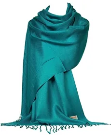 ® Pashmina Style Wrap Shawl Scarf -Teal Green - (B9-GHTL) ® Pashmina Style Wrap Shawl Scarf -Teal Green - (B9-GHTL)