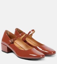 Patent leather Mary Jane pumps Patent leather Mary Jane pumps