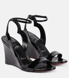 Patent leather wedge sandals Patent leather wedge sandals