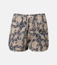 Paula's Ibiza Anagram cotton-blend shorts