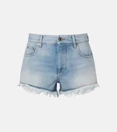 Paula's Ibiza Anagram denim shorts Paula's Ibiza Anagram denim shorts