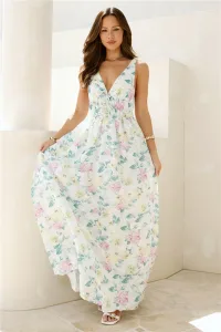 Peach Passion Maxi Dress Floral Peach Passion Maxi Dress Floral