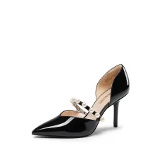 Pearl Straps Pointed Toe Stiletto Heel Pumps Pearl Straps Pointed Toe Stiletto Heel Pumps
