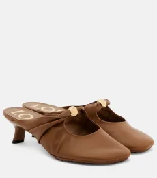 Pebble 45 leather mules Pebble 45 leather mules