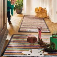 Peep Stripe Herdy Washable Doormat