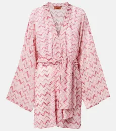 Peignoir Zigzag en lamé