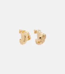 Pendientes de plata de ley bañados en oro de 18 ct Pendientes de plata de ley bañados en oro de 18 ct