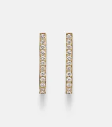 Pendientes Link de oro de 18 ct con diamantes Pendientes Link de oro de 18 ct con diamantes