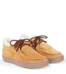 PèPè Bottines en daim et shearling