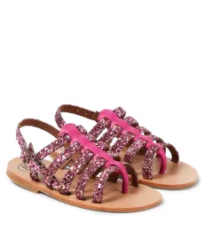 PèPè Sandalias Galassia de piel con glitter PèPè Sandalias Galassia de piel con glitter
