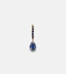 PersÃe 18kt gold single earring with sapphire and topaz PersÃe 18kt gold single earring with sapphire and topaz