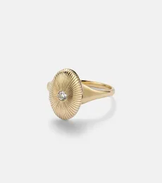 Persée Anillo de oro de 9 ct con diamante