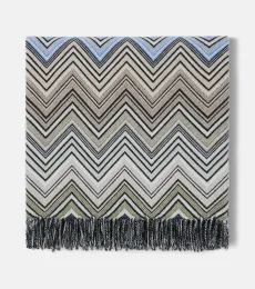 Perseo Zigzag wool and cashmere throw Perseo Zigzag wool and cashmere throw