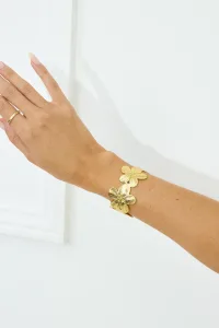 Petal Kisses Cuff Bracelet Gold Petal Kisses Cuff Bracelet Gold