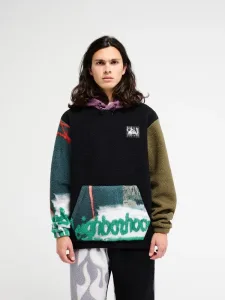 Peter Sutherland Clean Coast - Men Black Hooded Sherpa Fleece Peter Sutherland Clean Coast - Men Black Hooded Sherpa Fleece