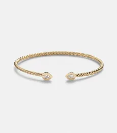Petite Modern Renaissance Cablespira 18kt gold bracelet with diamonds Petite Modern Renaissance Cablespira 18kt gold bracelet with diamonds