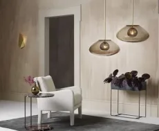 Petra - Large Pendant Light bronze with smoked outer glass and smoked hand formed inner glass Petra - Large Pendant Light bronze with smoked outer glass and smoked hand formed inner glass