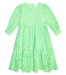 Phoenix lace cotton-blend dress