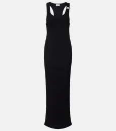 Piercing cotton jersey maxi dress Piercing cotton jersey maxi dress