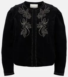 Pietra embellished cotton jacket Pietra embellished cotton jacket