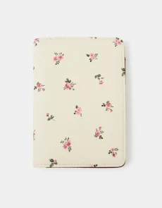 Pink Floral Print Passport Holder Pink Floral Print Passport Holder
