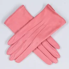 Pink Whisper Silk Lined Italian Leather Gloves Pink Whisper Silk Lined Italian Leather Gloves