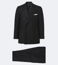 Pinstriped wool and cashmere suit Pinstriped wool and cashmere suit