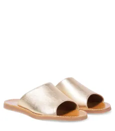 Plage Curv metallic leather sandals Plage Curv metallic leather sandals