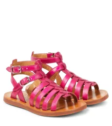 Plagette Gladiator metallic leather sandals Plagette Gladiator metallic leather sandals