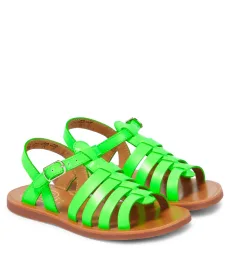 Plagette Strap leather sandals Plagette Strap leather sandals
