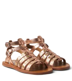 Plagette Stud leather gladiator sandals Plagette Stud leather gladiator sandals
