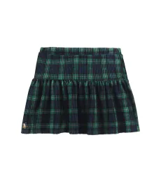 Plaid cotton-blend corduroy skirt Plaid cotton-blend corduroy skirt