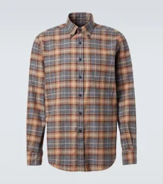 Plaid cotton flannel shirt Plaid cotton flannel shirt
